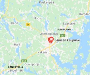 Juokslahti, Koskenpää ja Länkipohja kartalla.