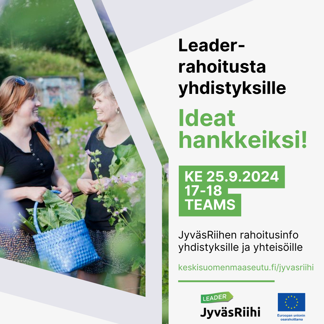 Leader-rahoitusta yhdistyksille. Ideat hankkeiksi!