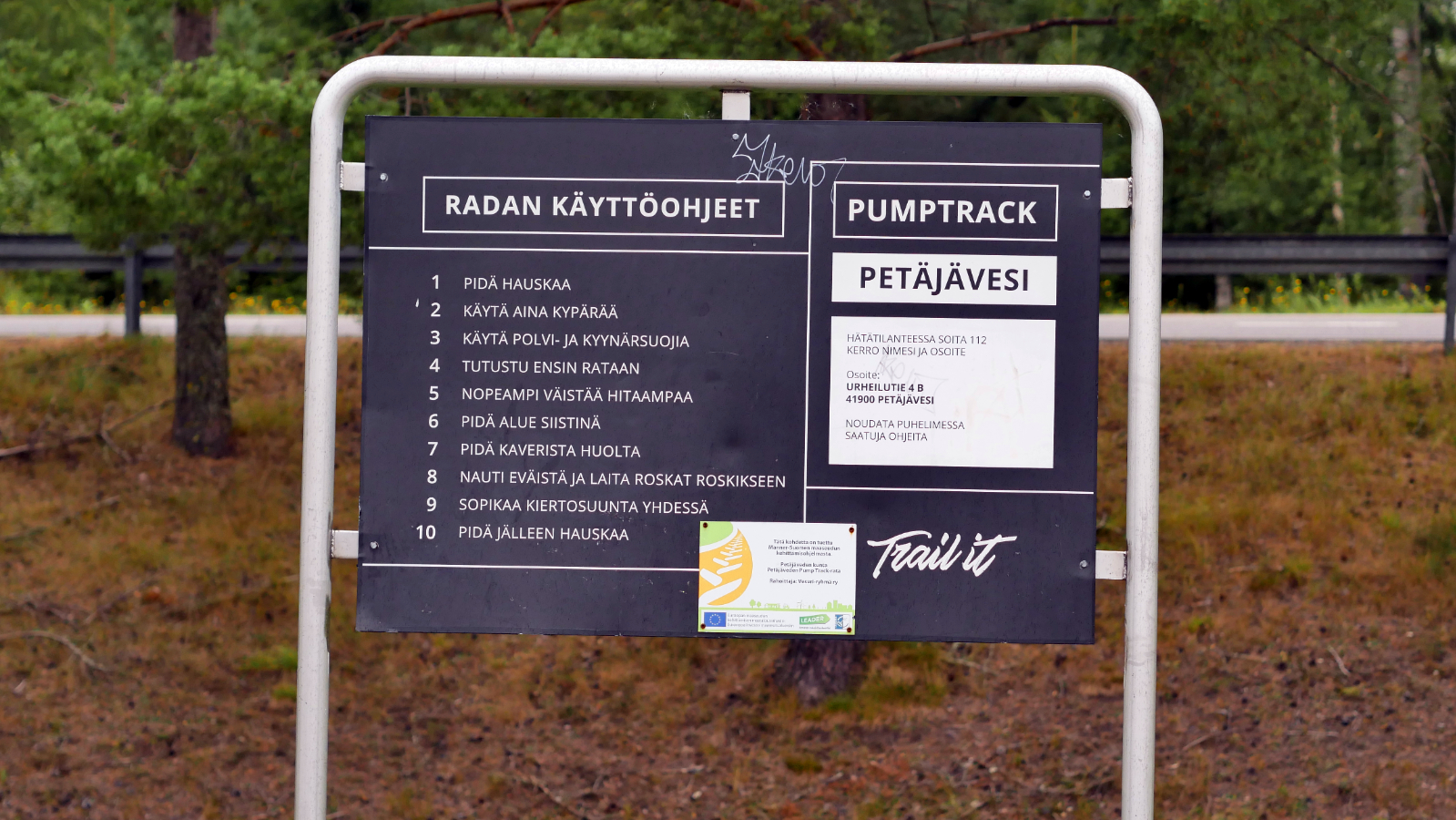 Pumptrack-radan käyttöohjeet