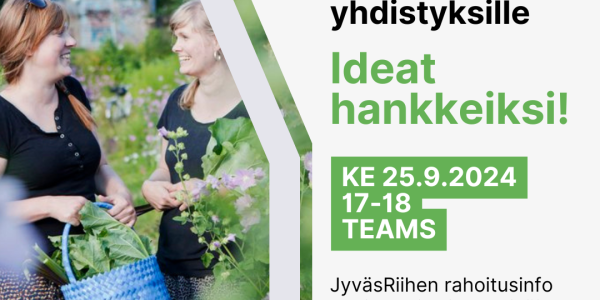 Leader-rahoitusta yhdistyksille. Ideat hankkeiksi!