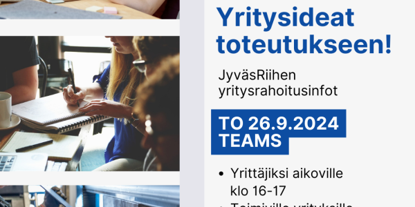 Leader-rahoitusta yrityksille ja yrittäjyydestä haaveileville. Yritysideat toteutukseen!